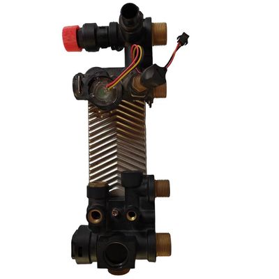 Scambiatore di calore della piastrina di Heater Parts Hydro Block Brazed dell'acqua del gas del commutatore del piatto